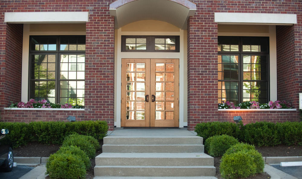 You will feel at home when seeing the beautiful entrance of Beaumont Farms Apartments