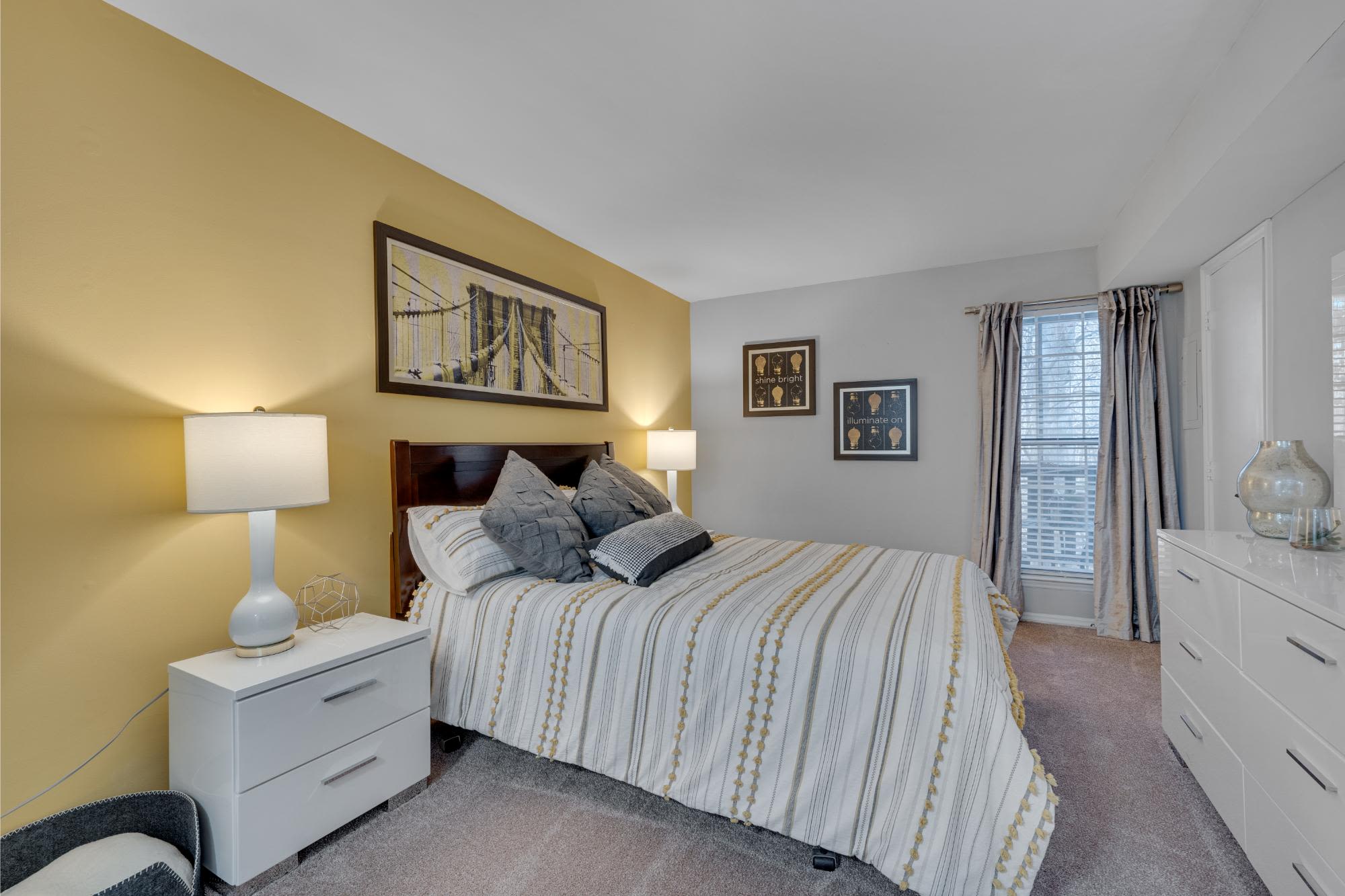 Bedroom at Trailwood Crossing Apartments, Raleigh, North Carolina