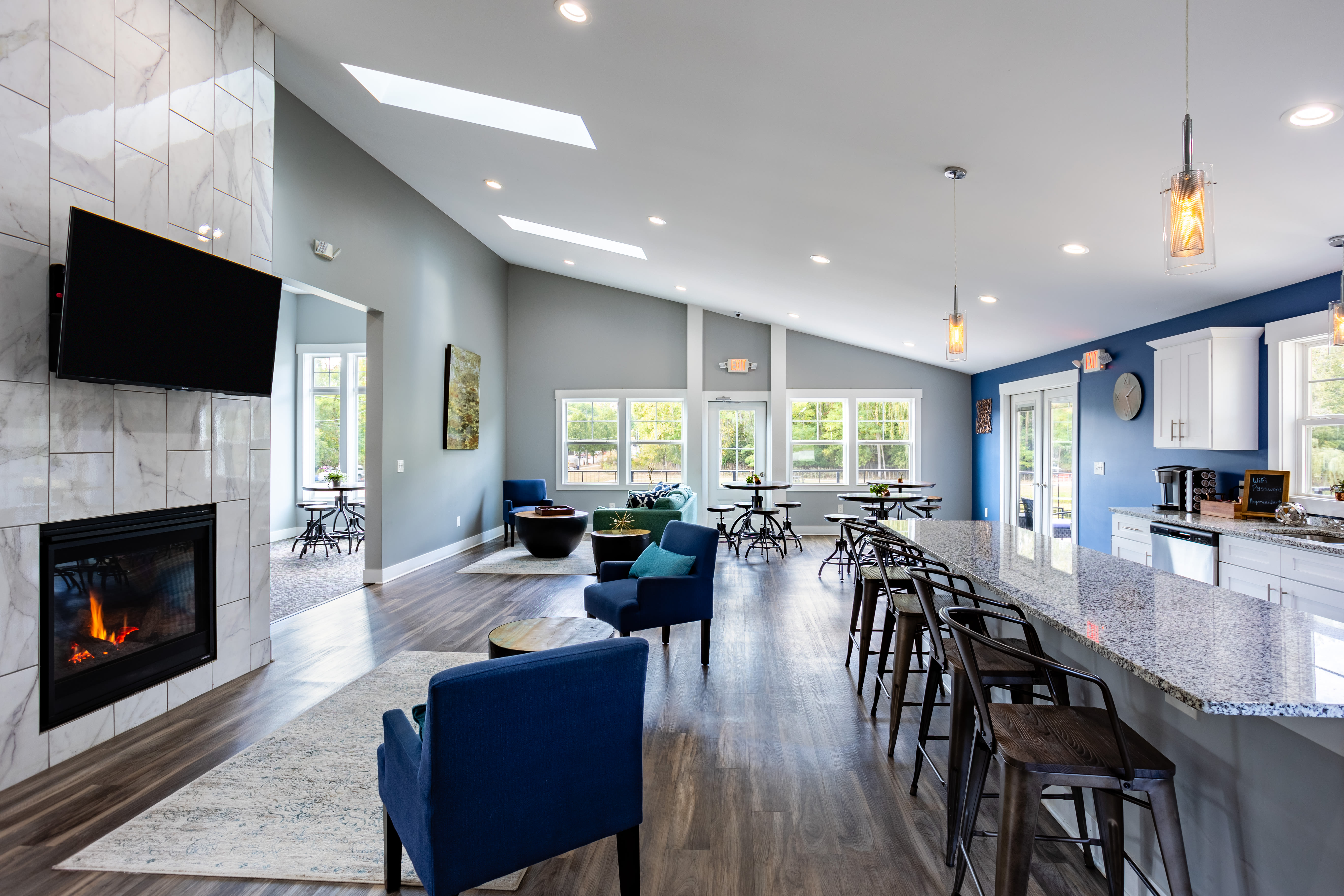 A view of club house at Wyndham Hill in Grand Rapids, Michigan