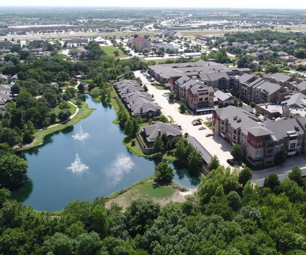 An aerial view of a property managed by Integrated Real Estate Group, based in Southlake, Texas