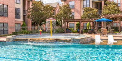 Resort-style pool at Vintage Park in Houston, Texas