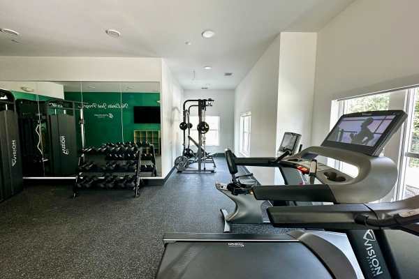 Fitness center at Pritchard Park Place in Racine, Wisconsin
