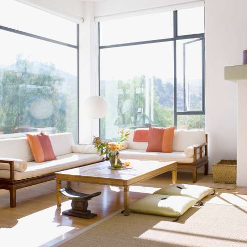 Unfurnished living room at Diggs Circle Townshomes in La Plata, Maryland