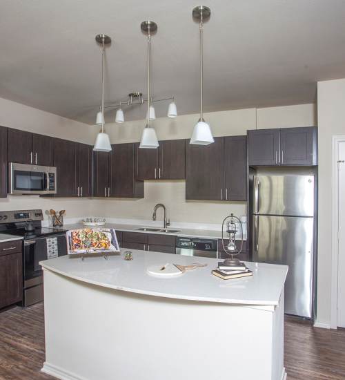 Stain-less steel appliances at Lakeside Villas in Baton Rouge, Louisiana