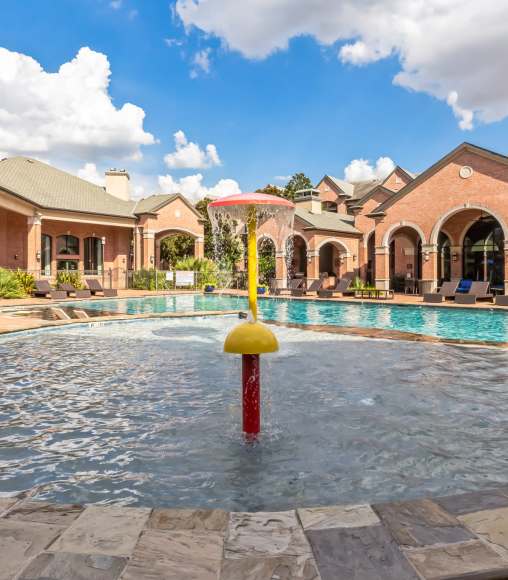 Pool area at Vintage Park in Houston, Texas