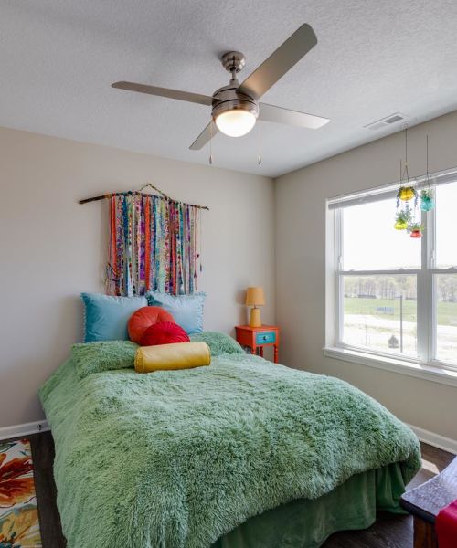Beautiful bedroom at Johnston Crossing I in Johnston, Iowa