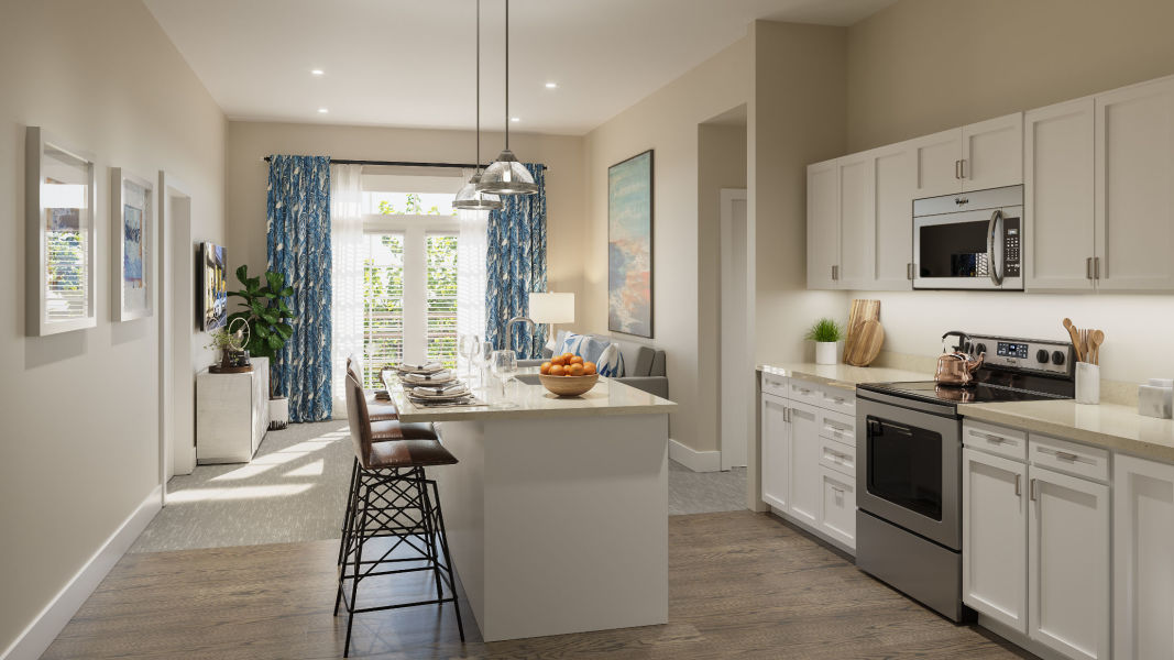 Beautiful interior living space at Monark Grove Clarkston in Clarkston, Michigan