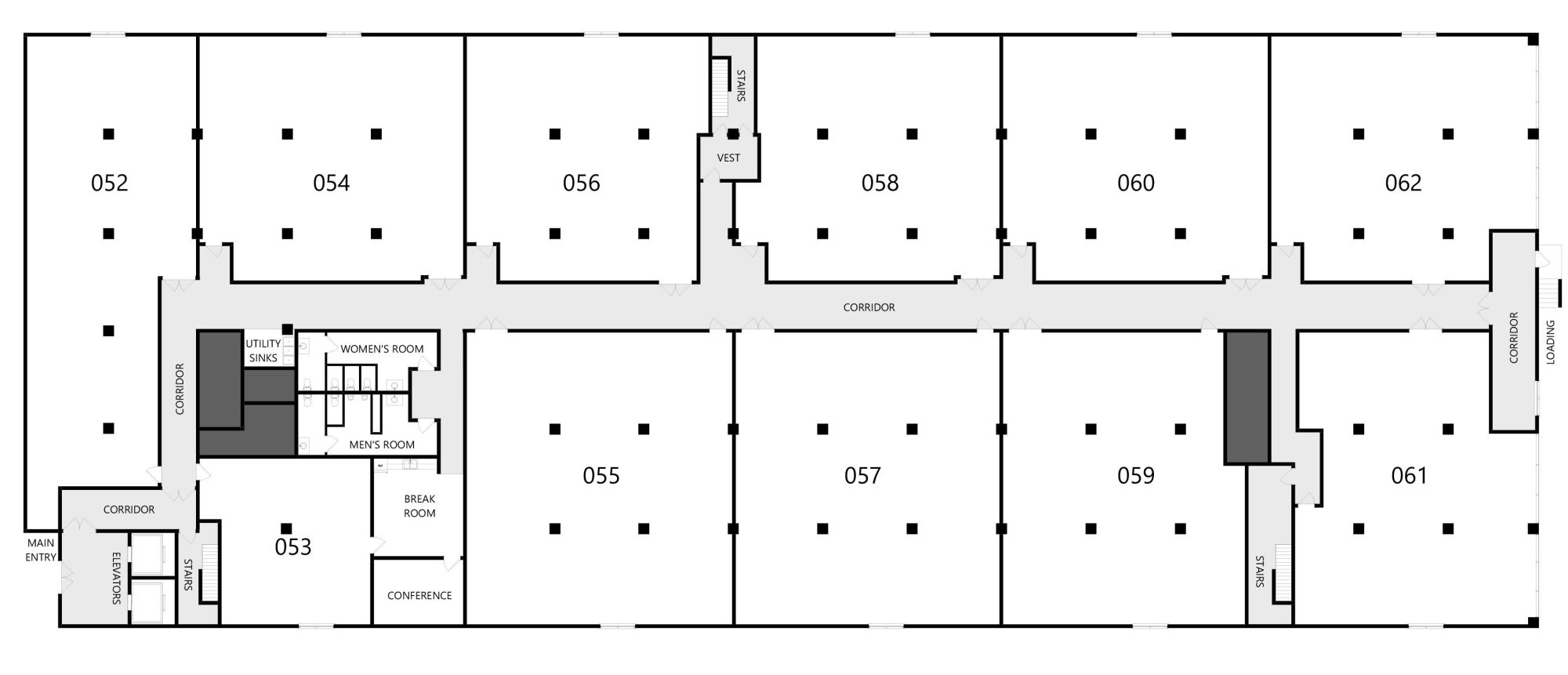 unit map of Workhouse at Union Terminal in Jacksonville, Florida