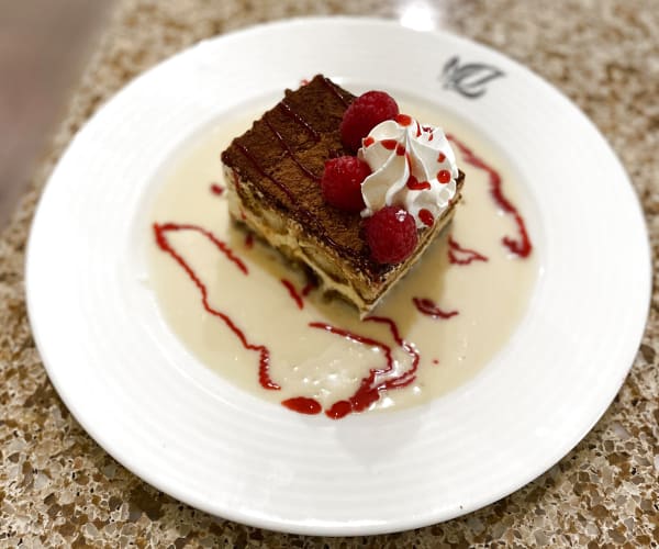 Delicious looking slice of cake at Pacifica Senior Living Palm Beach in Greenacres, Florida