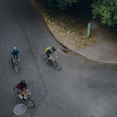 Residents bicycling near El Centro (NAF) in El Centro, California