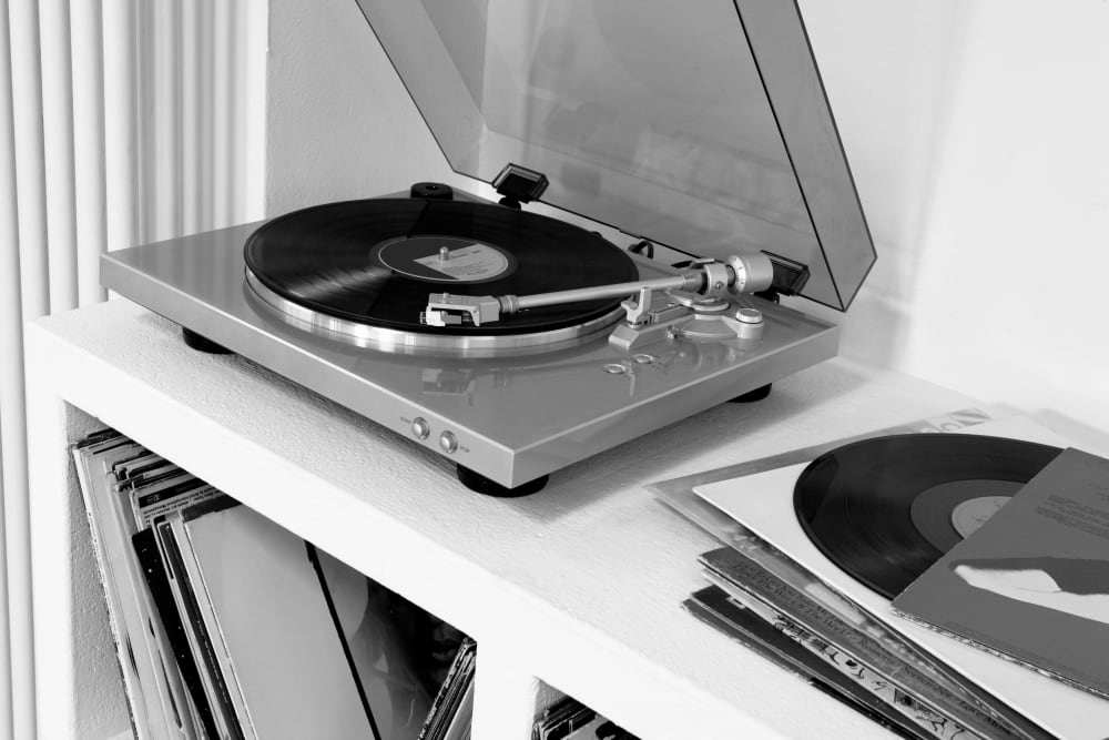 Record player at IDENTITY Reno in Reno, Nevada