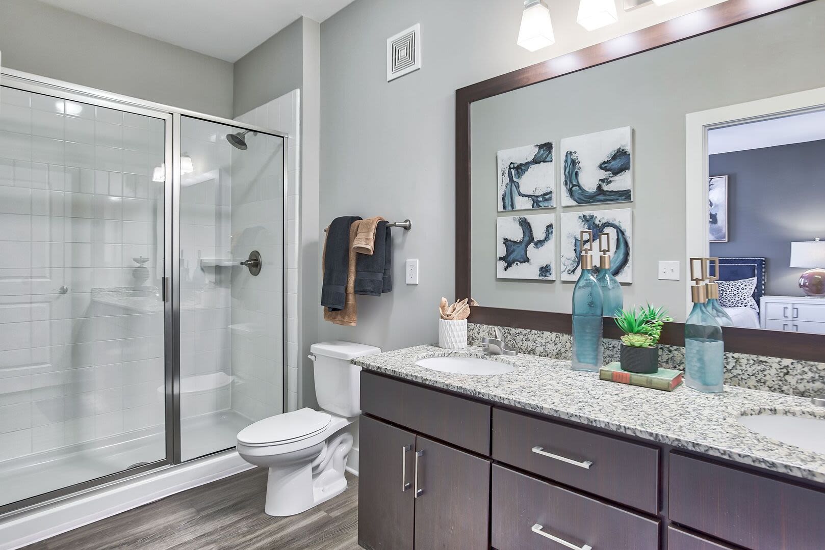 Model bathroom Avonlea Creekside in Marietta, Georgia