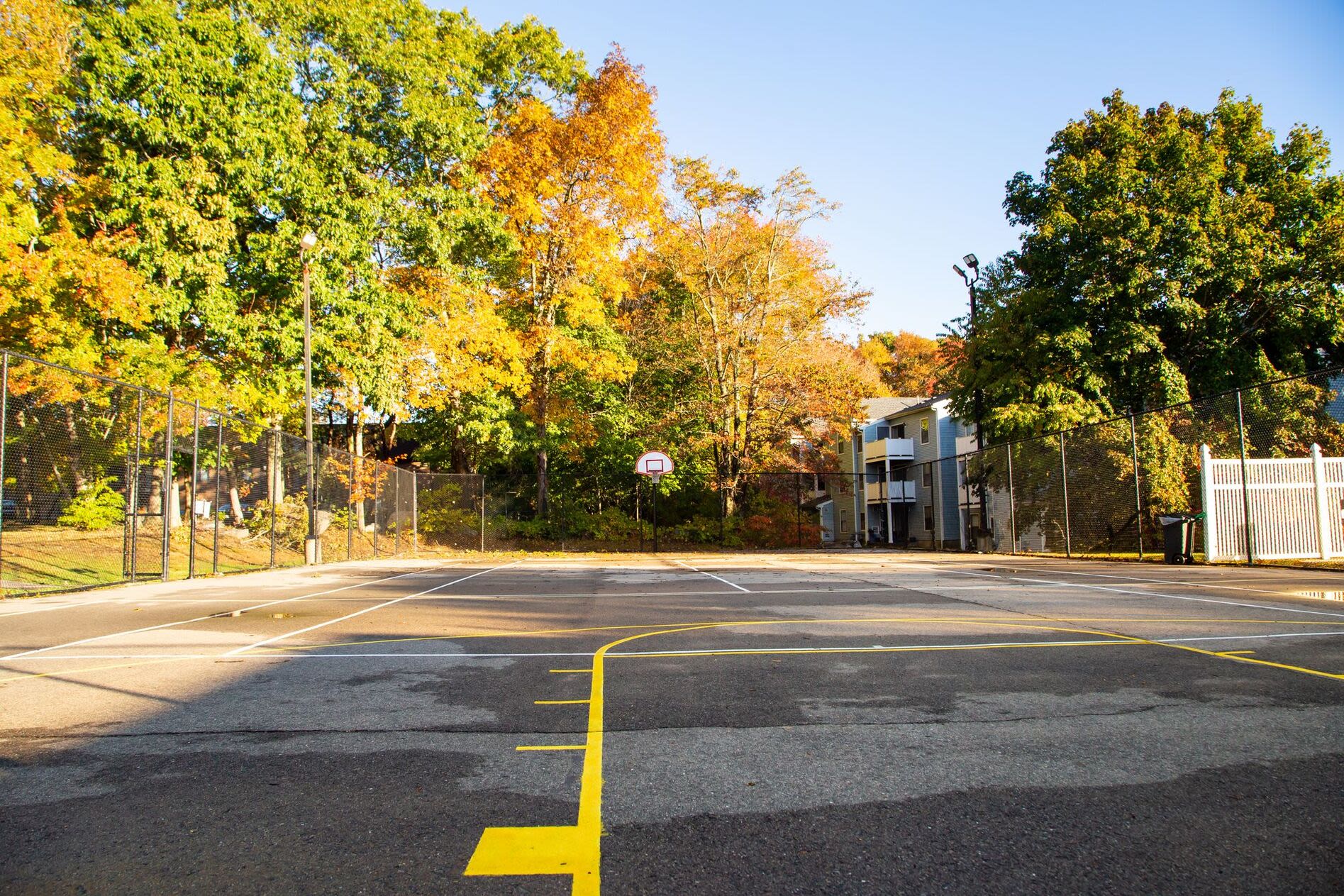 Basket ball court at 840 County in Taunton, Massachusetts