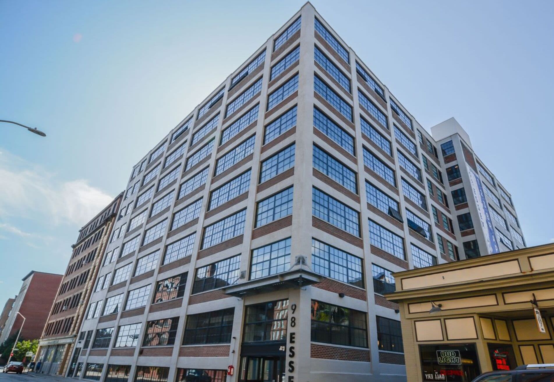 Exterior of 98 Essex in Haverhill, Massachusetts