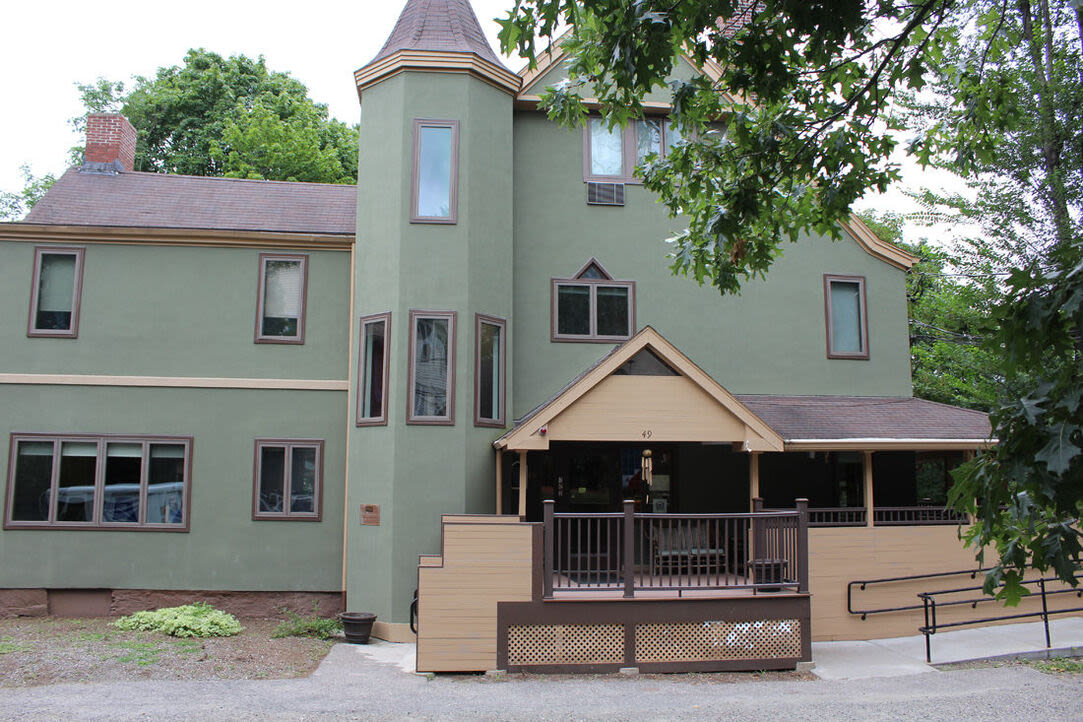 Exterior of the apartment at Angela Westover House in Jamaica Plain, Massachusetts