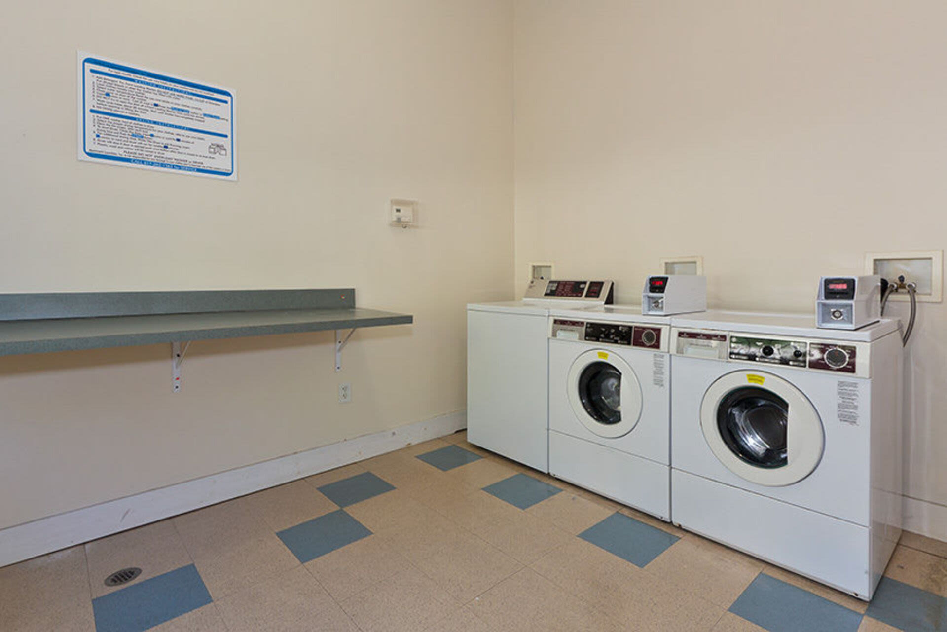 Dryer and washer facility at Catherine H. Gallagher Coop in Jamaica Plain, Massachusetts