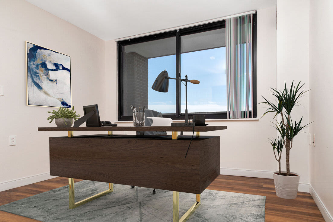 Office area at Christopher Columbus Plaza in Boston, Massachusetts