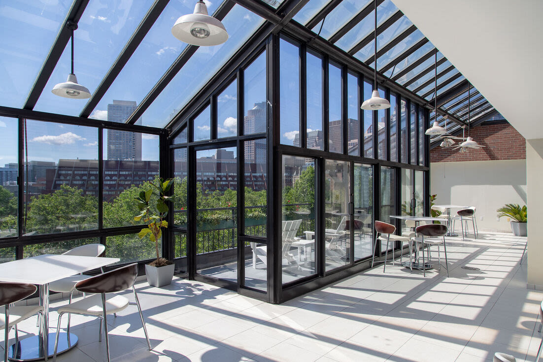 Sun room at Christopher Columbus Plaza in Boston, Massachusetts