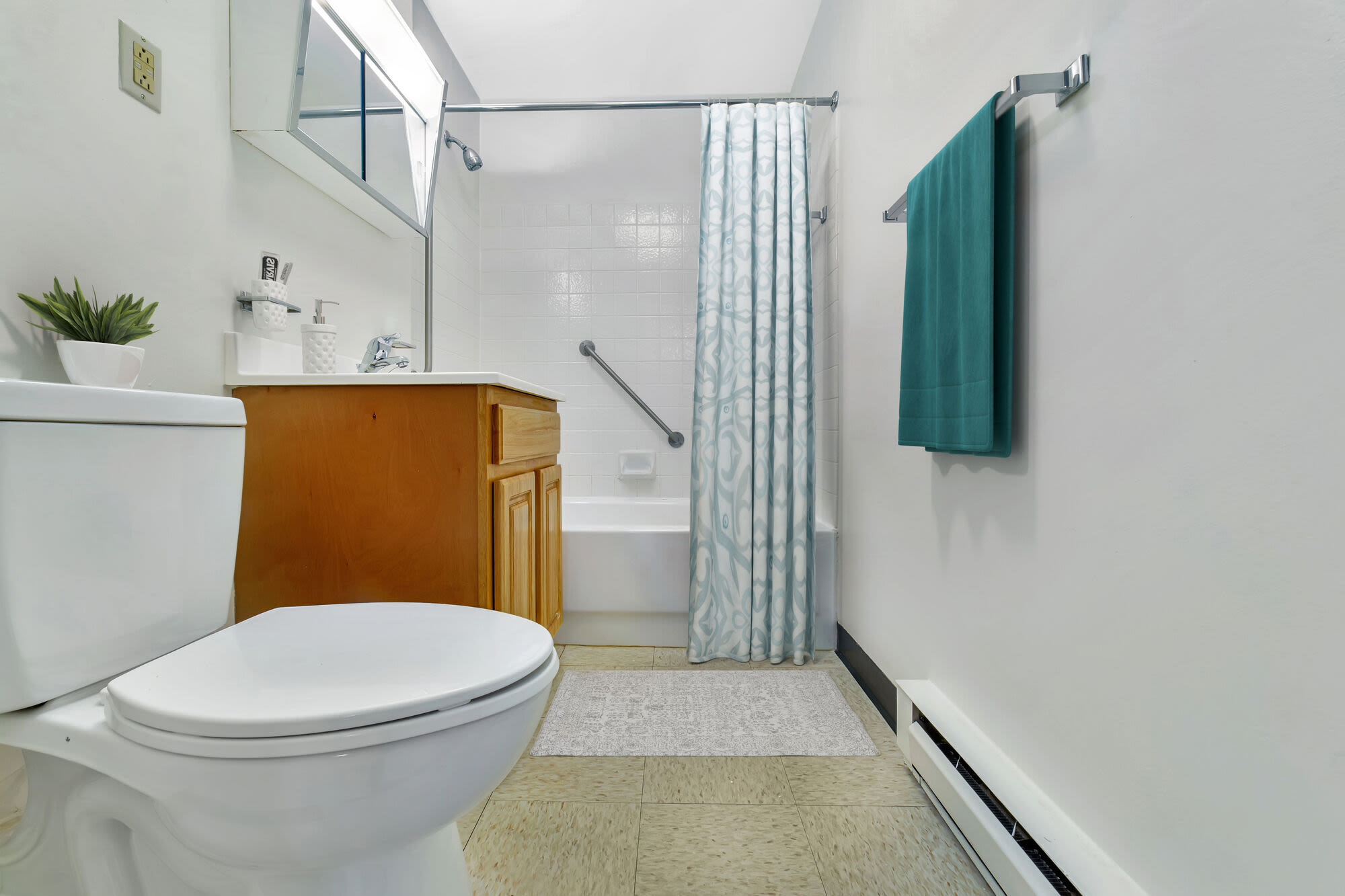 Bathroom at John Boyle O'Reilly Apartments in South Boston, Massachusetts