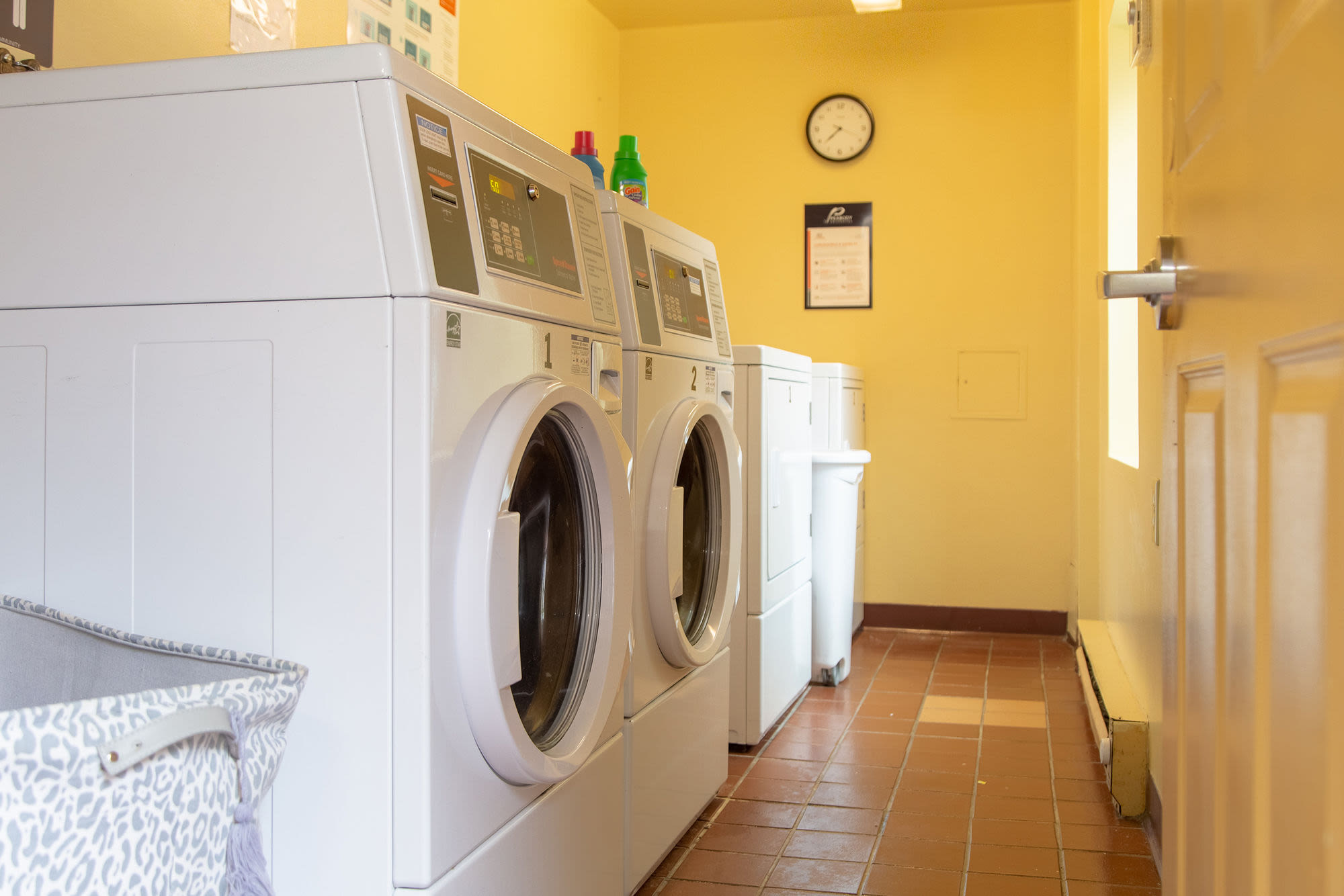 Washer and dryer at John Boyle O'Reilly Apartments in South Boston, Massachusetts
