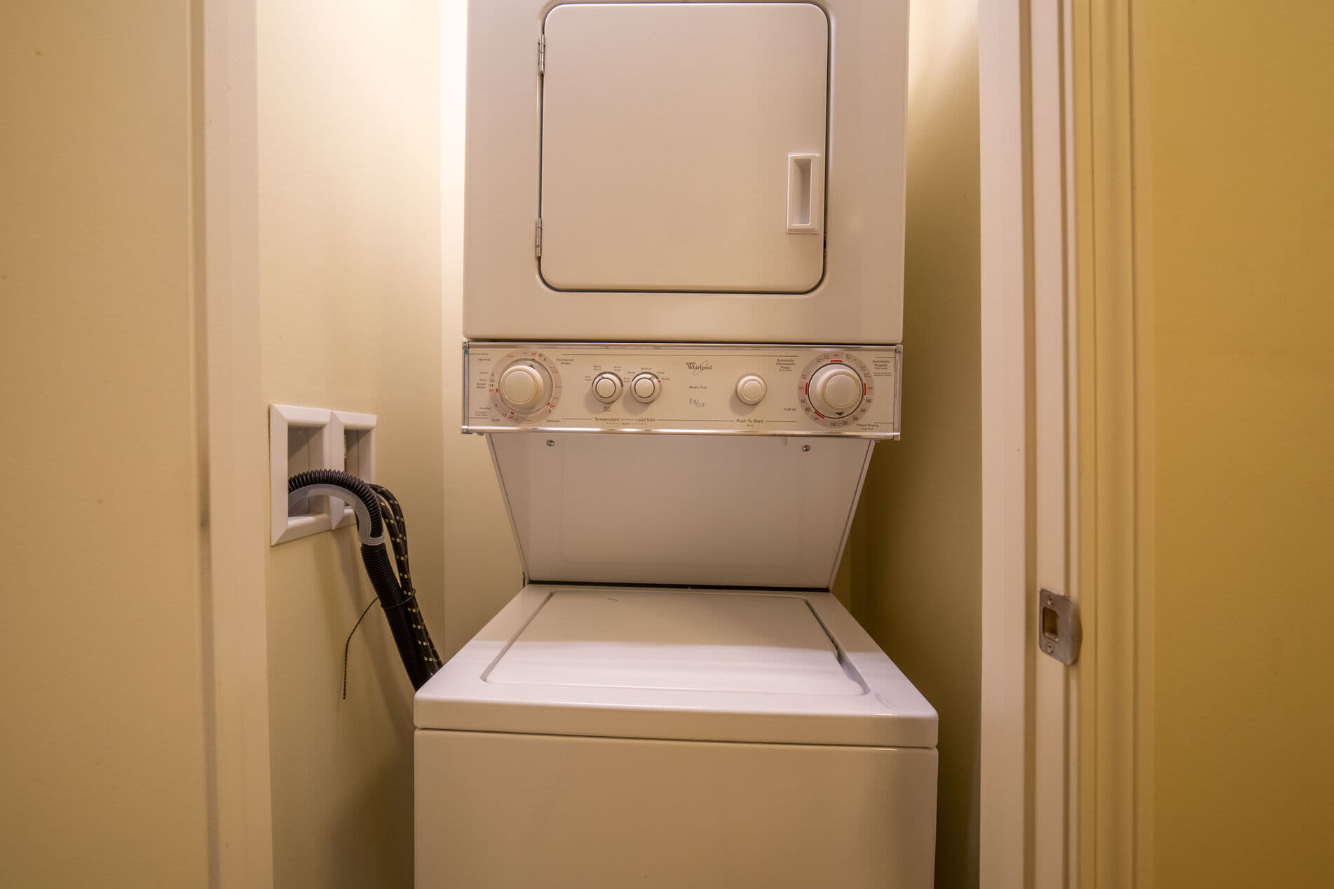Stack laundry room at Sterling Place in Lakeville, Massachusetts