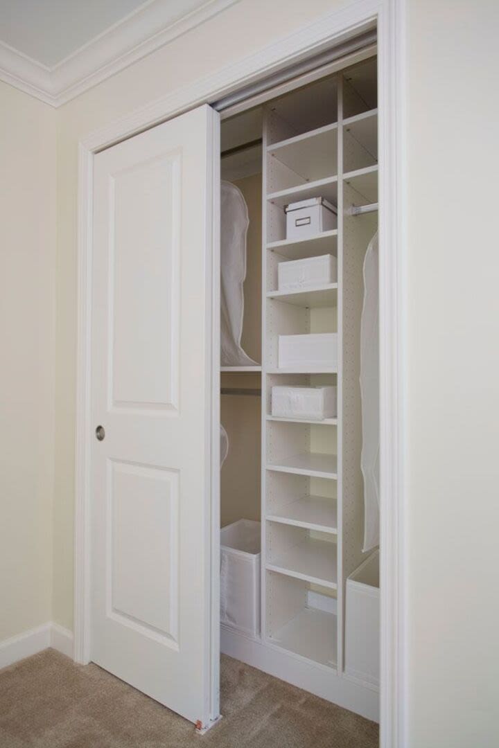 Closet area at Sterling Place in Lakeville, Massachusetts