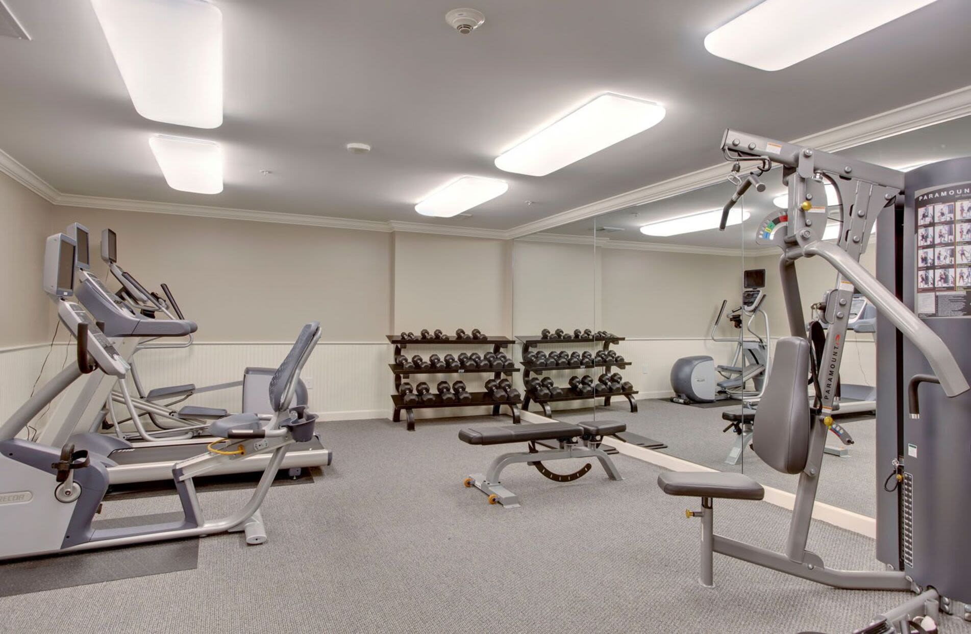 Fitness center at Sterling Place in Lakeville, Massachusetts