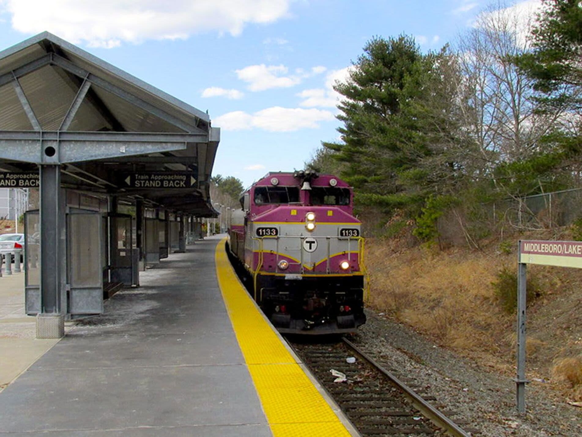 Train station near Sterling Place in Lakeville, Massachusetts