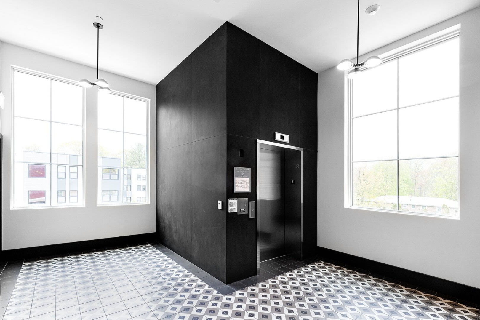 Lift facility at The Mcelwain School Apartments in Bridgewater,Massachusetts