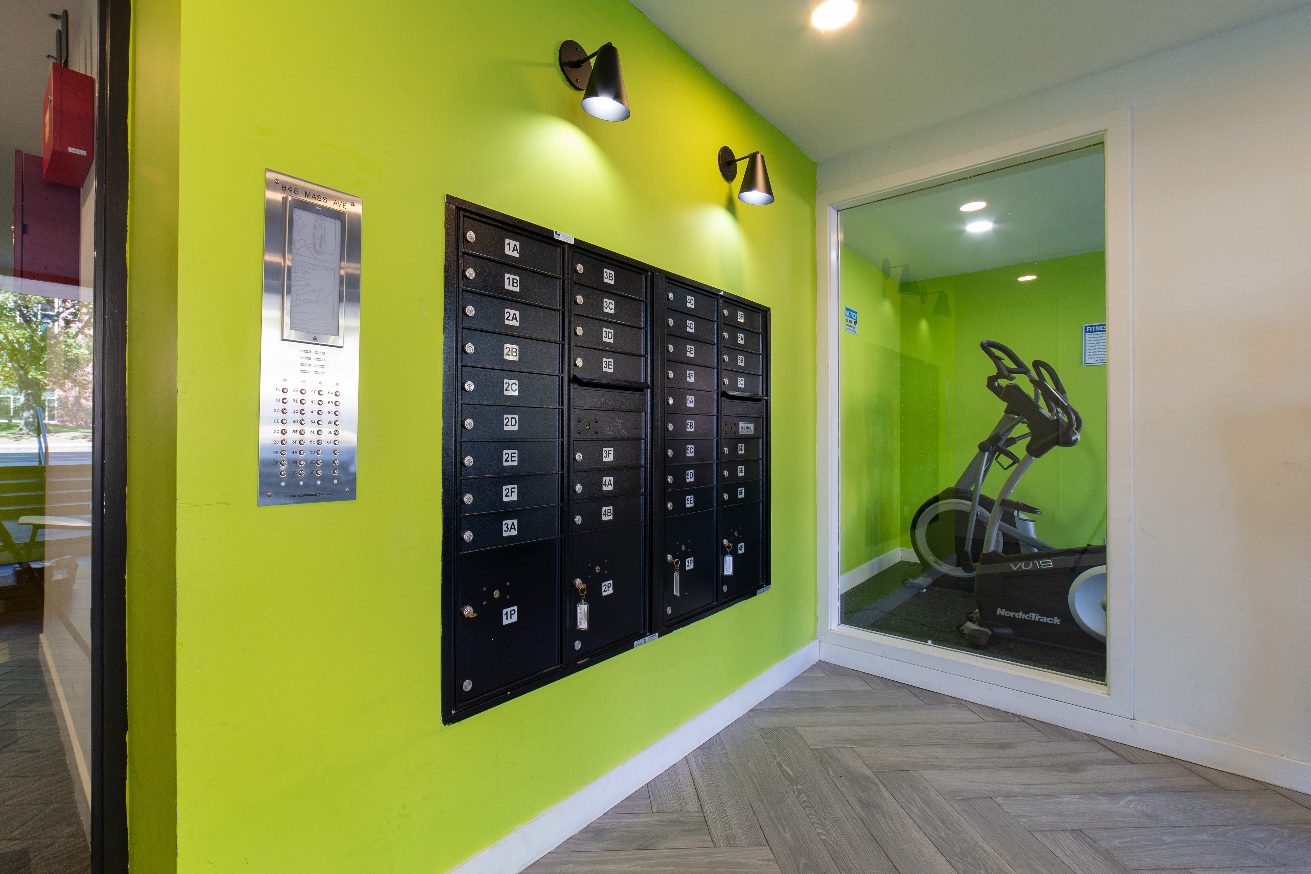 Mailboxes at HCA 840-846 Mass Ave in Arlington, Massachusetts