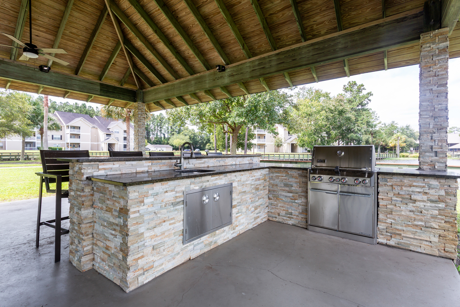 Grill area at The Retreat at Grande Lake Apartments (4 of 4)