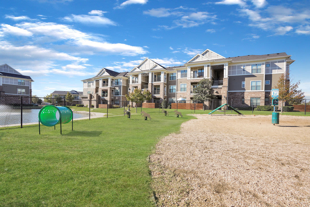 Dog park at Watervue Apartment Homes