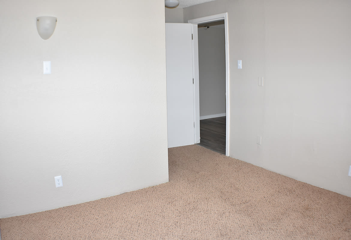 Unfurnished bedroom at Truckee River Terrace in Reno, Nevada