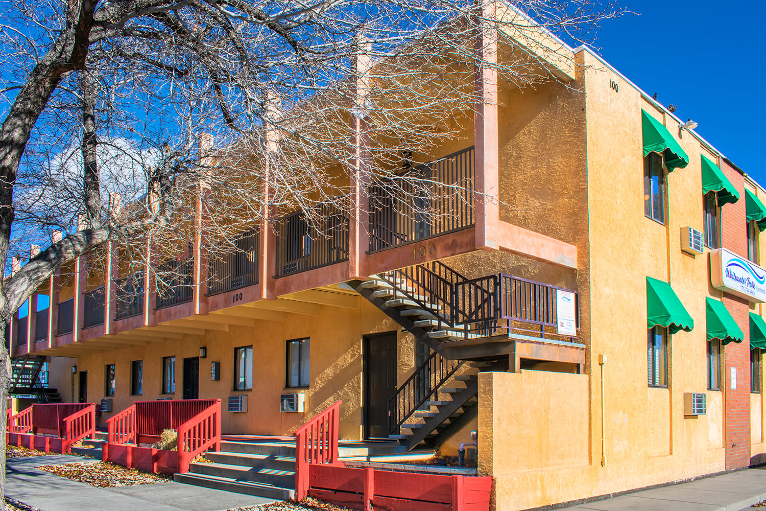 Exterior building at Truckee River Terrace in Reno, Nevada