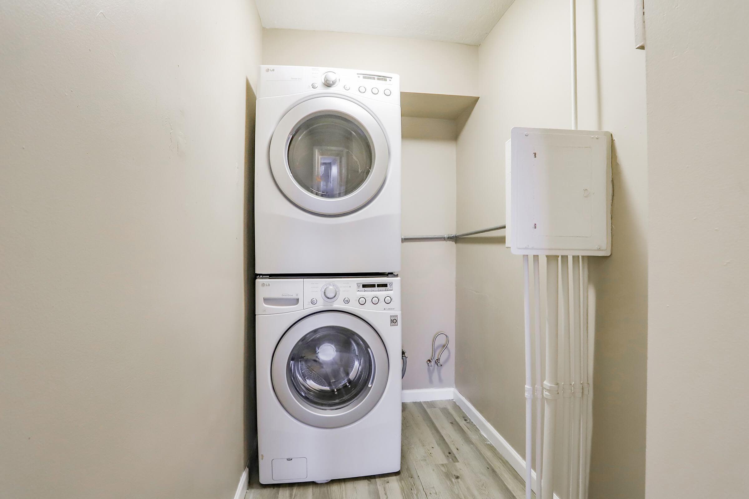 Laundry room at Wellshire Apartments