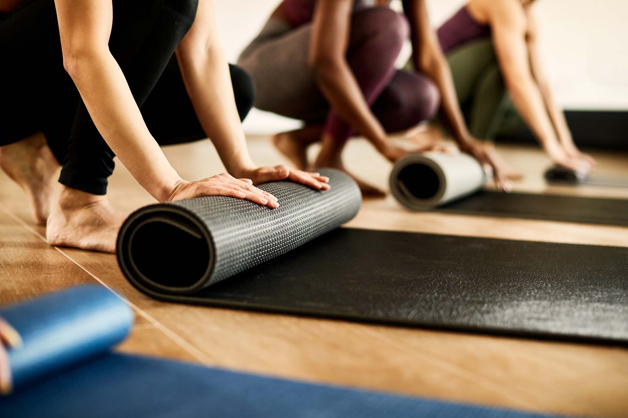 Yoga area at Alder Bellevue in Bellevue, Washington