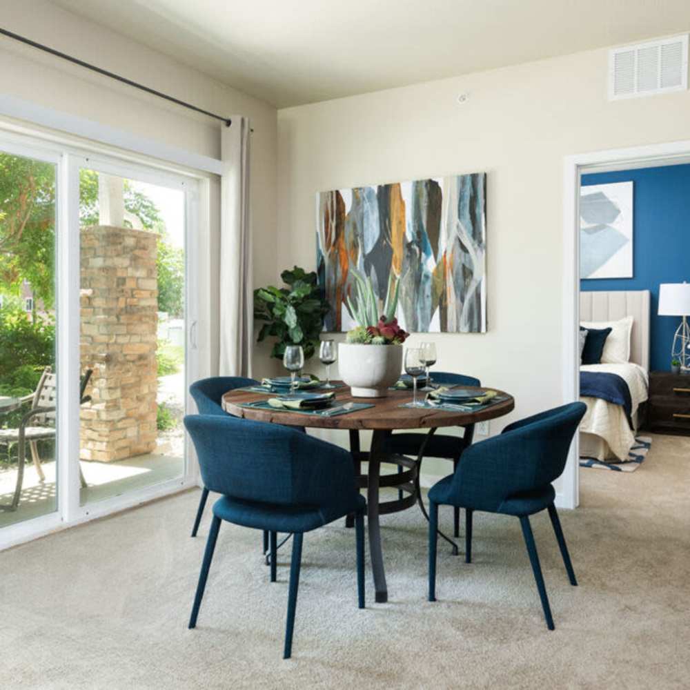 Open concept dining room, kitchen, and living room
