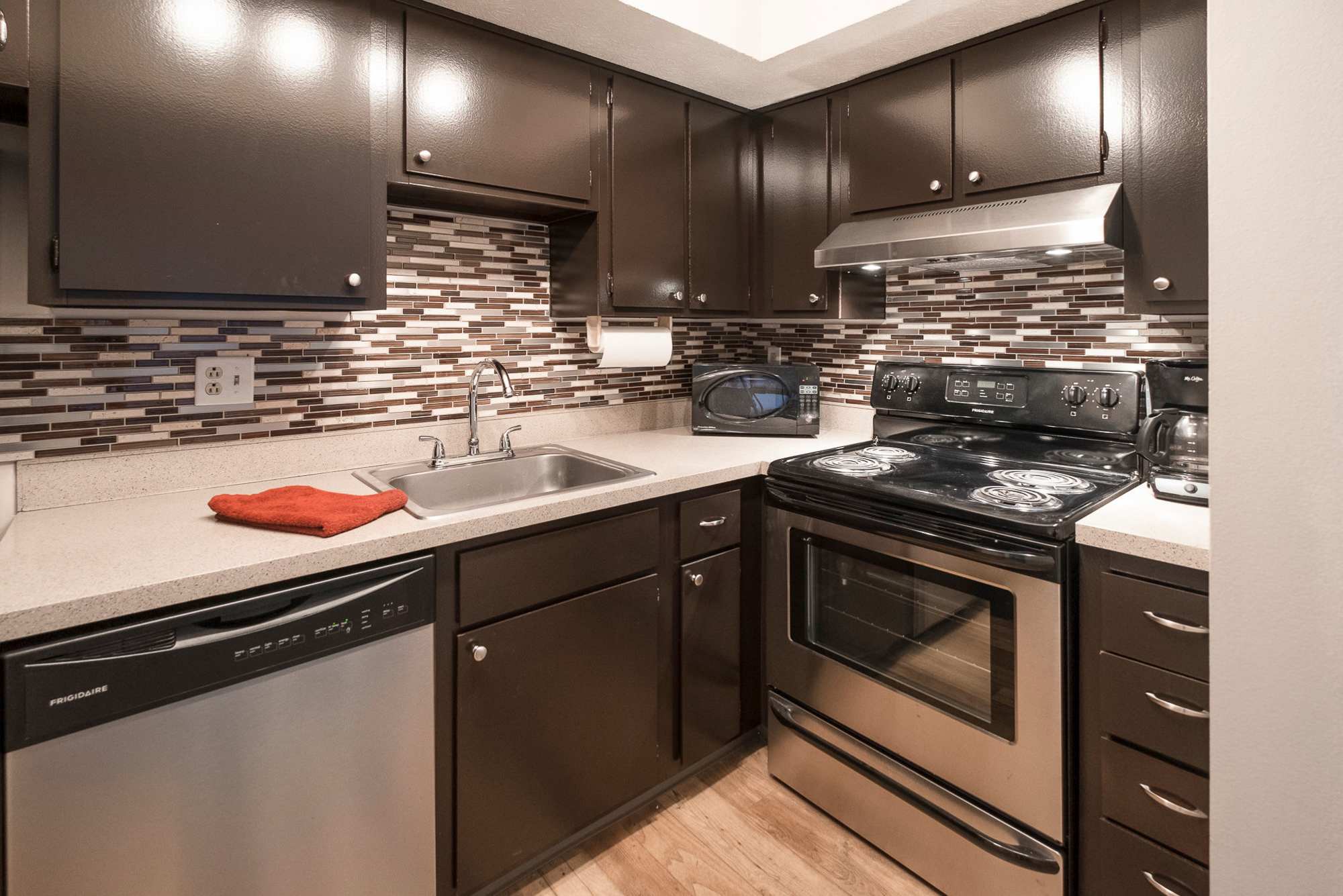 Village kitchen at Pointe at Northern Woods in Columbus, Ohio