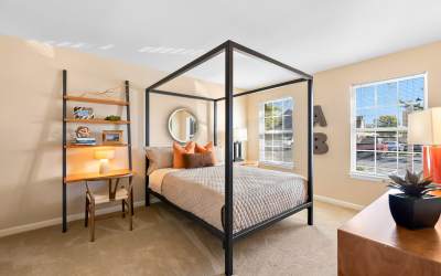 Bedroom with Light and Bright Large Windows at Arbor Brook in Murfreesboro, Tennessee