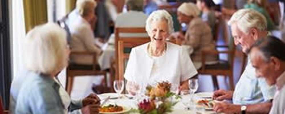 Residents playing cards at River Oaks in Miamisburg, Ohio