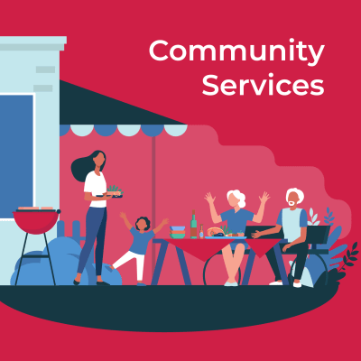Supportive community graphic from Eagleview in Joint Base Lewis McChord, Washington