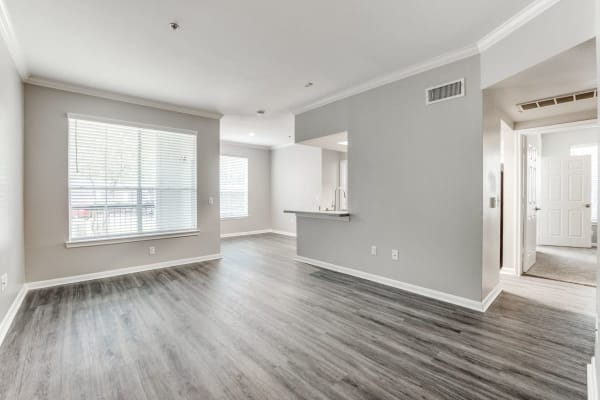 Two bedroom apartment home at Compass at Windmill Lakes in Houston, Texas