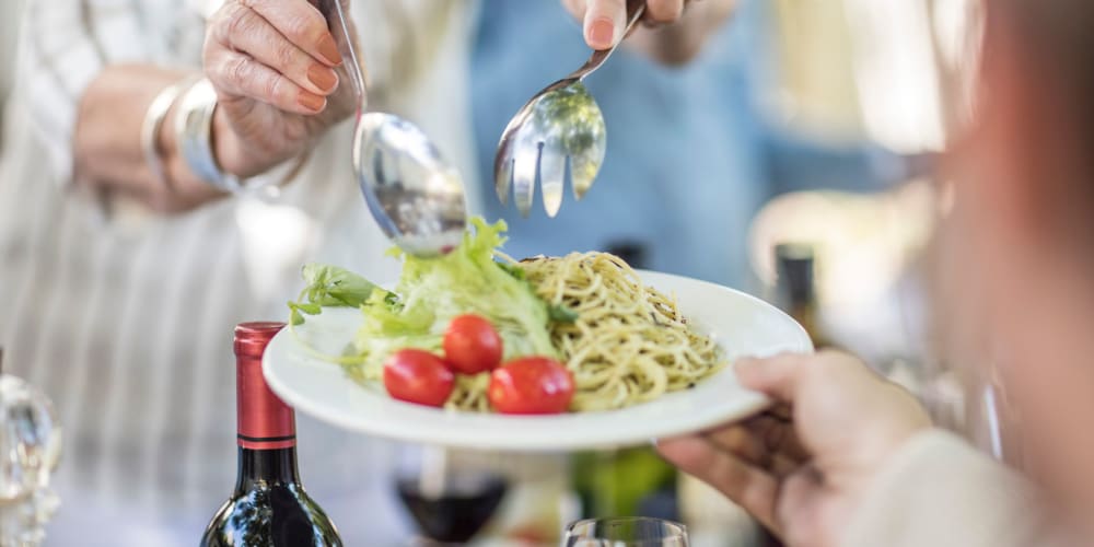 A delicious meal at Lakeview Terrace of Boulder City in Boulder City, Nevada