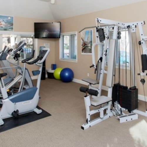 Fitness center at Park Royal in San Mateo, California