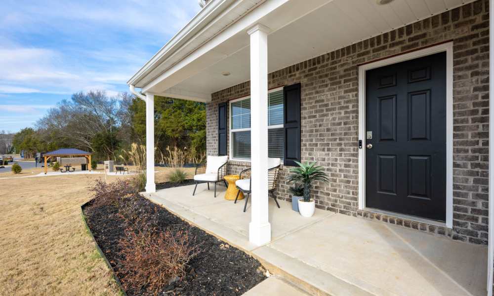 Apartment with small balcony and sitting space at Miller Landing in Cleveland, Tennessee