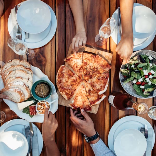Food spread near ATX Fenton in Austin, Texas