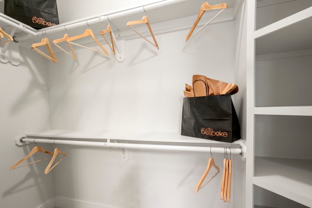Spacious walk-in closet at Olympus Grand Crossing in Katy, Texas