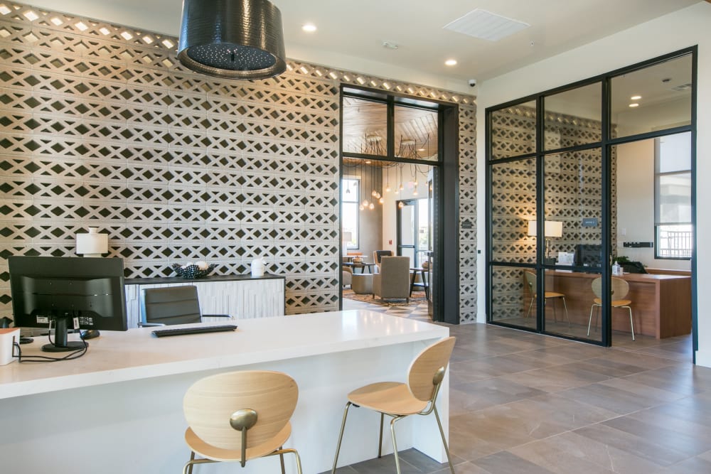 Leasing office at Olympus de Santa Fe, Santa Fe, New Mexico