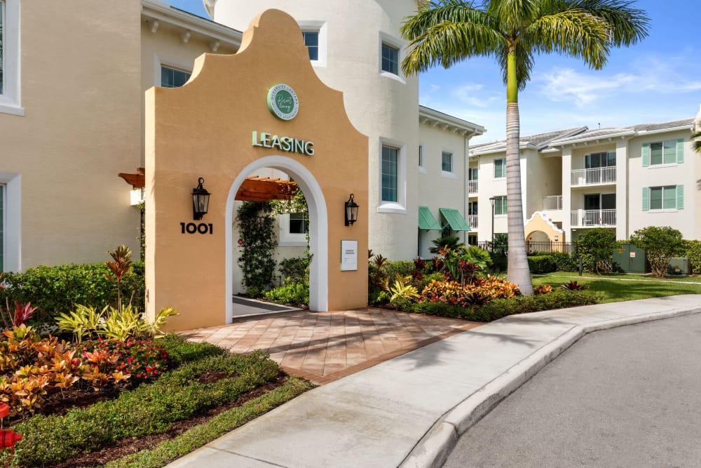 Entrance to Oceanside Lantana in Lantana, Florida