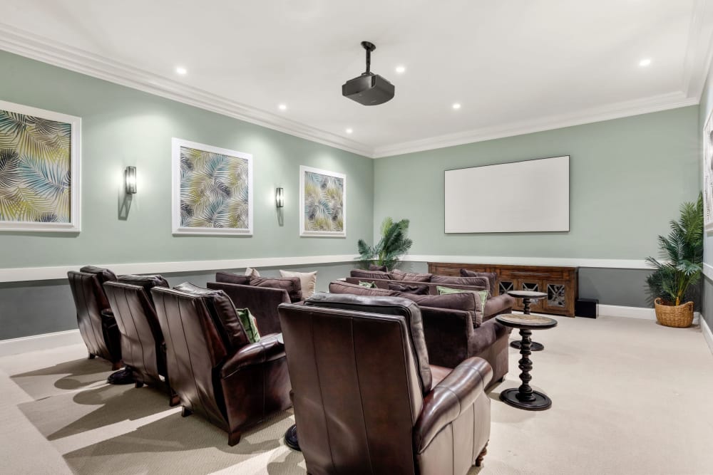 Indoor theater at Oceanside Lantana in Lantana, Florida